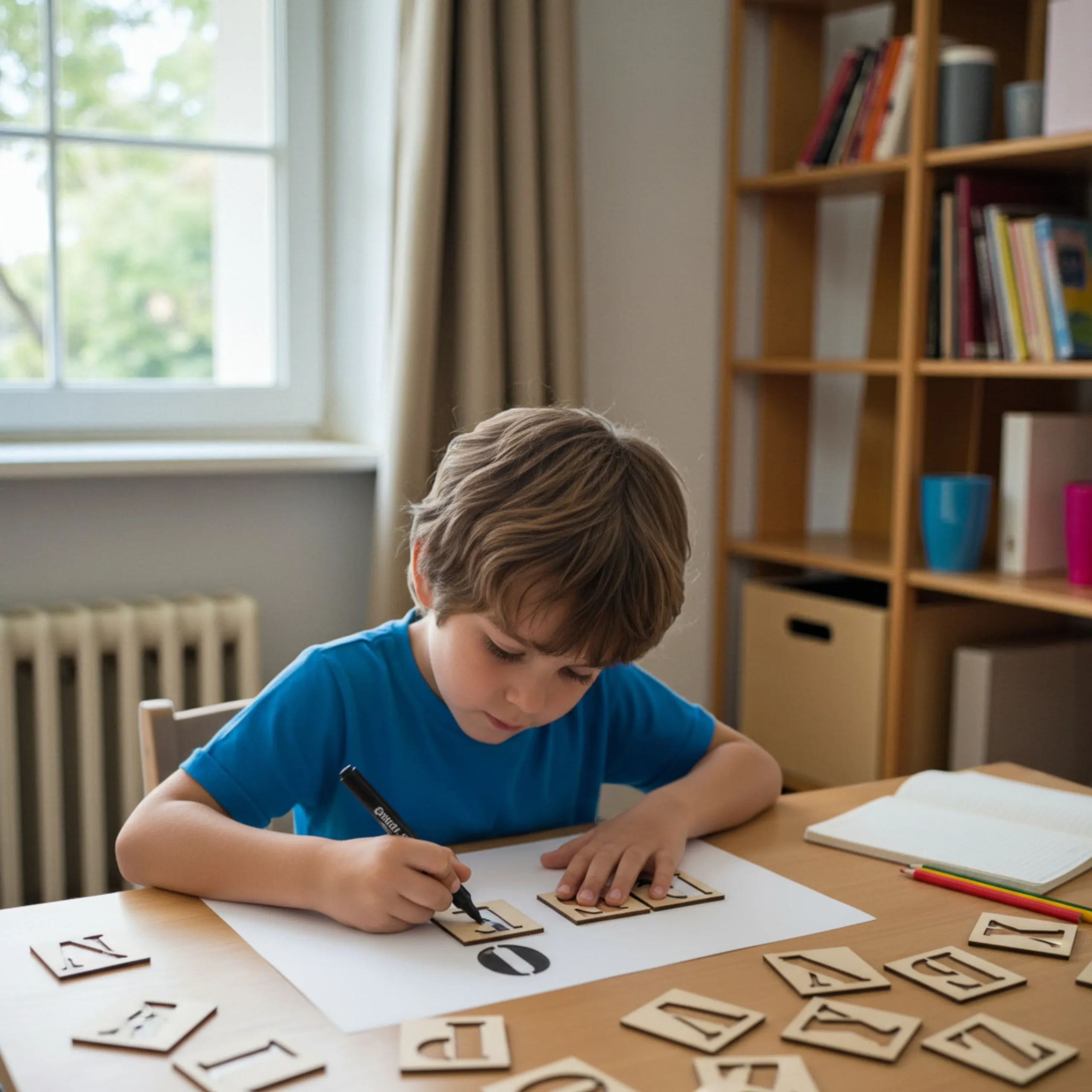 beautifully packed alphabet stencil set gift idea for birthdays and early learning