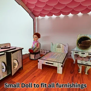 big wooden doll house for kids designed for open play and creative pretend storytelling