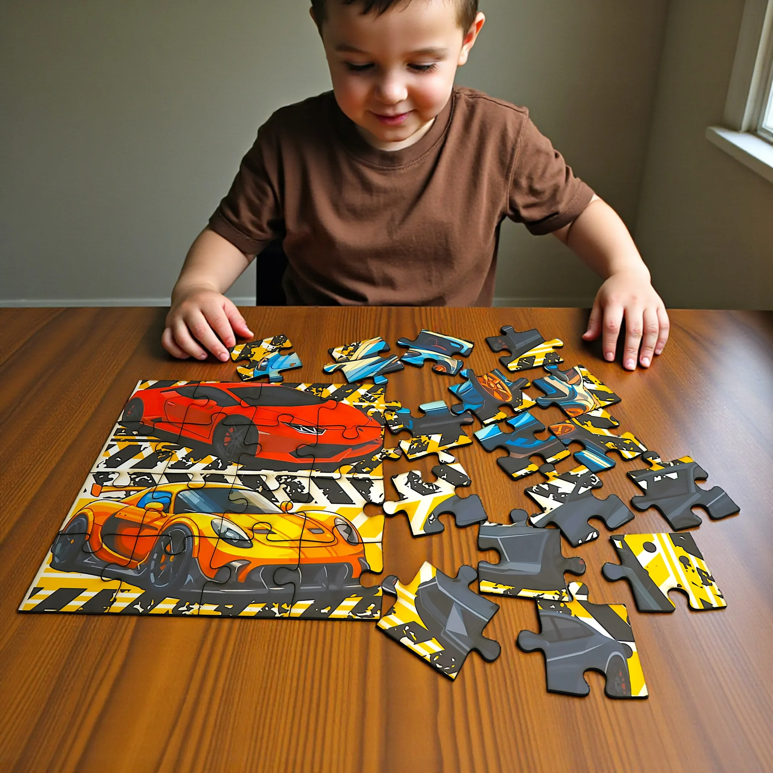 car and bike jigsaw puzzle gift for kids