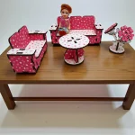 complete dollhouse living room furniture set
