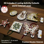different shapes starter lacing kit for kids