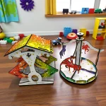 diy wooden amusement ride puzzle assembly for kids