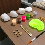 step by step stone painting activity using kids kit