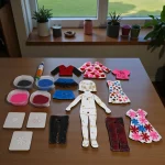 doll sand art craft kit gift for kids