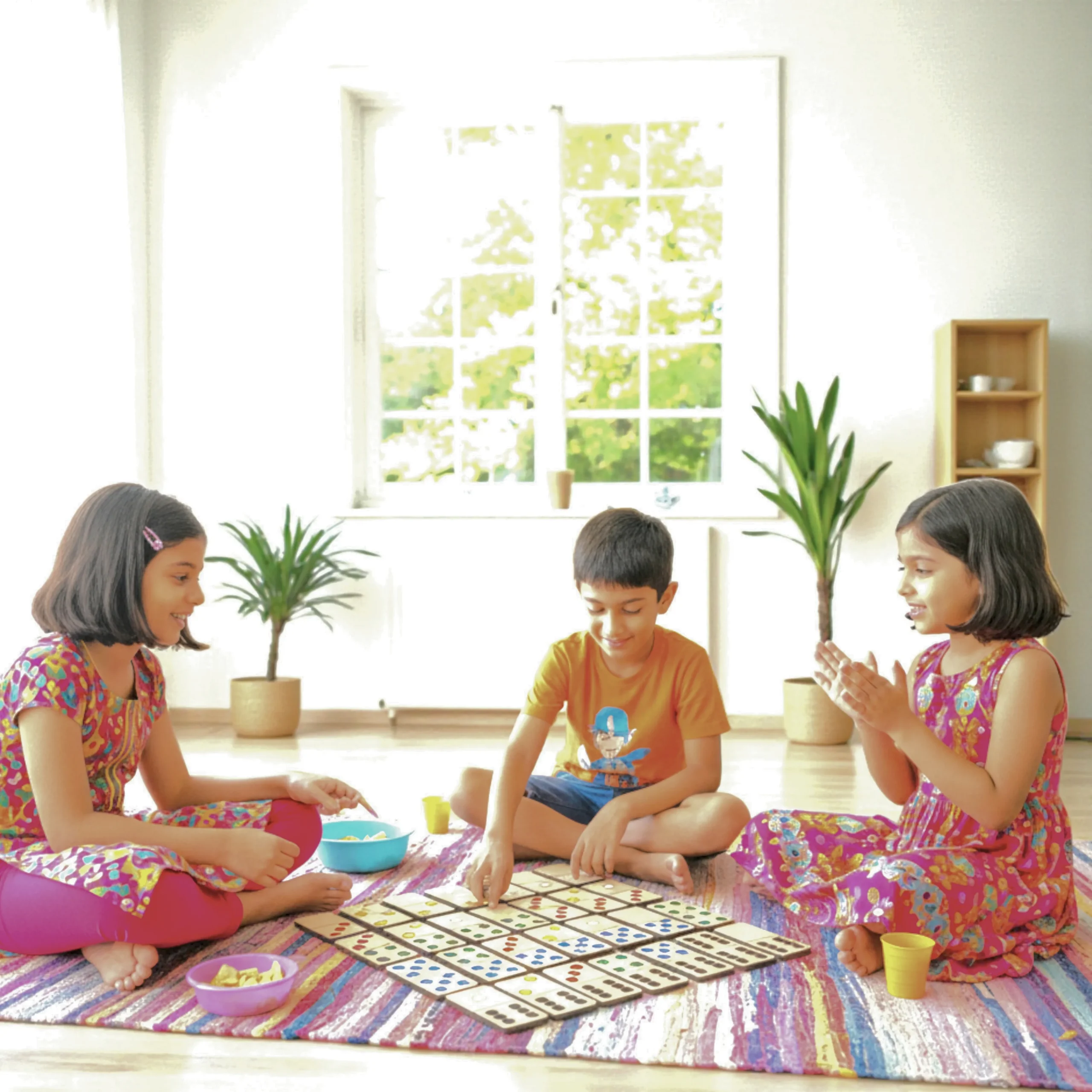 domino dot game supporting logic thinking counting and problem solving skills