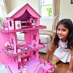 close up of fantasy furniture pieces inside dream dollhouse