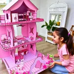 magical interior rooms inside dream dollhouse with themed décor