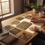 easy to use rangoli stencils for kids and beginners