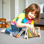 eco friendly wooden puzzle craft kit for kids
