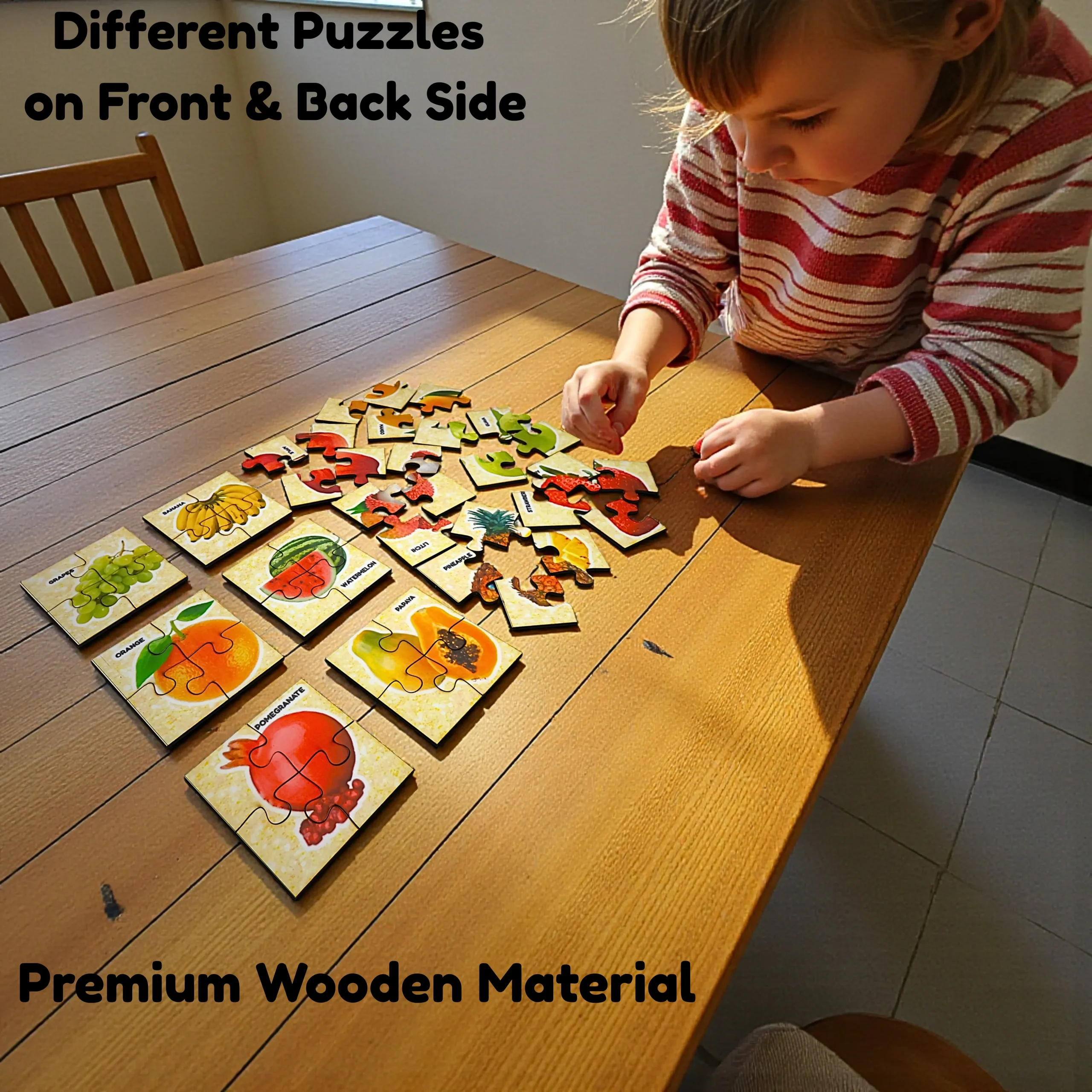 fruits and body parts puzzle gift for toddlers
