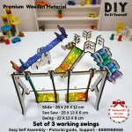 garden swings wooden puzzle craft kit for kids
