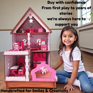 dollhouse for girls beautifully packaged as a gift