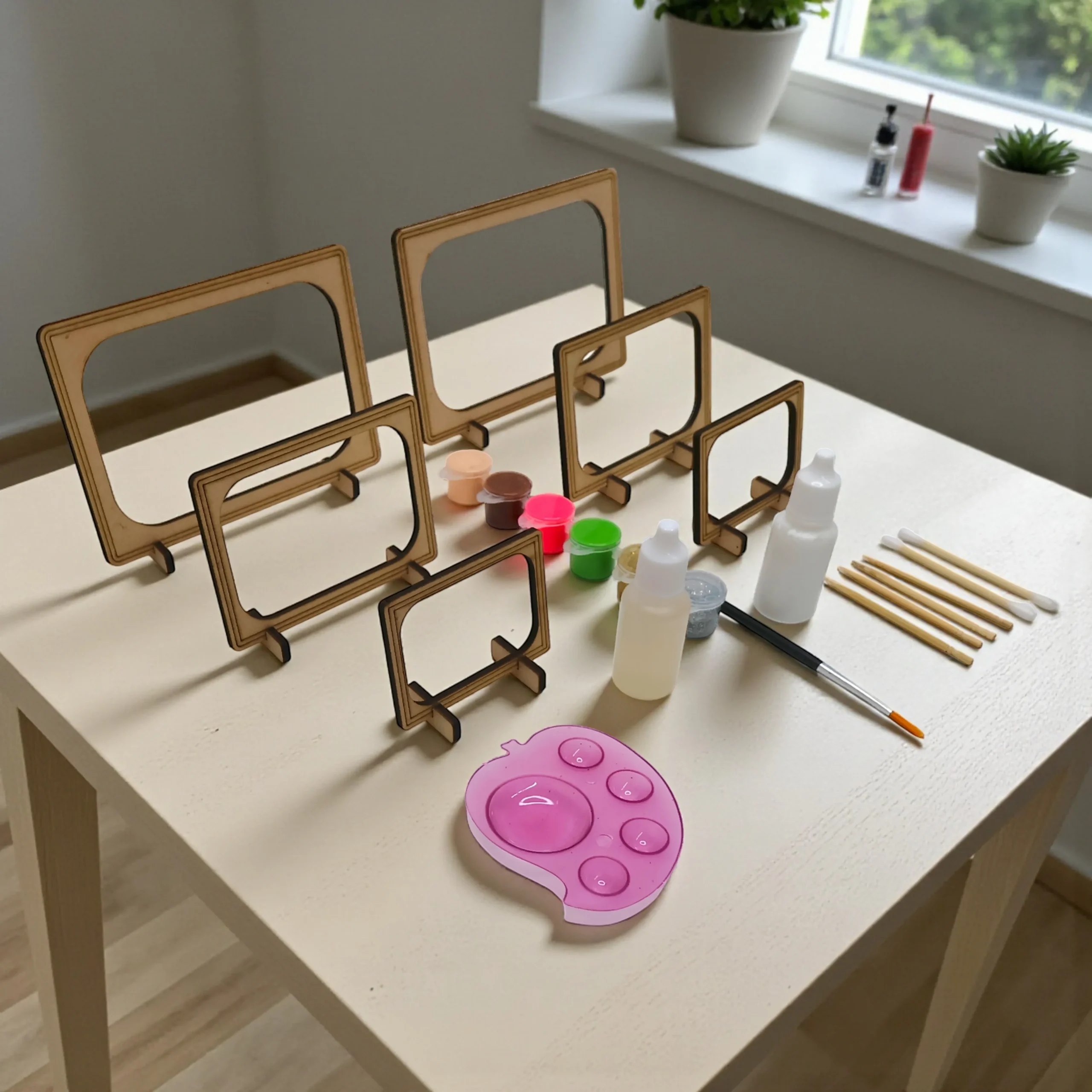 step by step glass painting activity for kids using diy kit