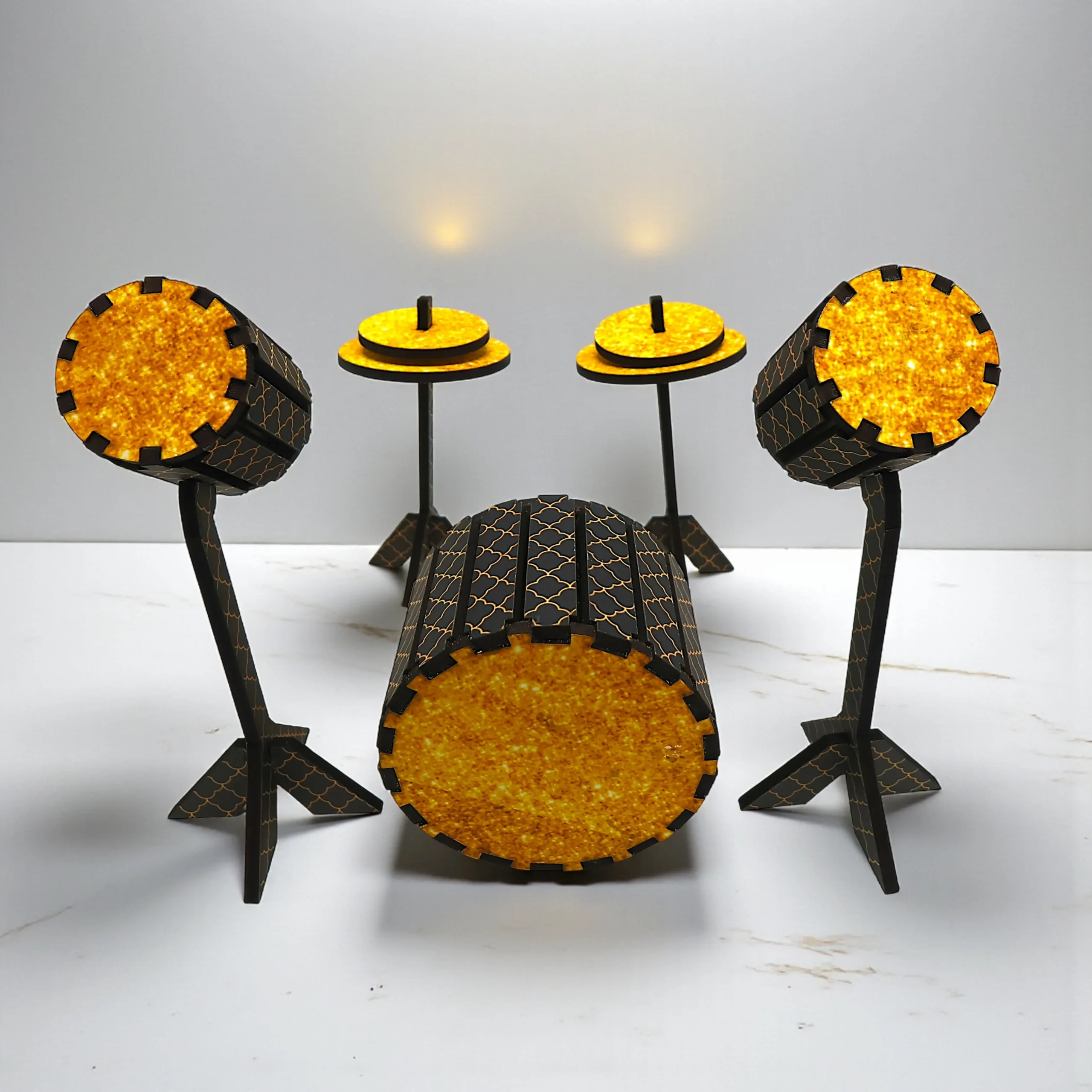 handcrafted miniature music decor