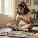 handmade beads bracelets created using diy jewellery kit