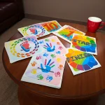 close up of hopscotch mat showing numbered squares for learning counting