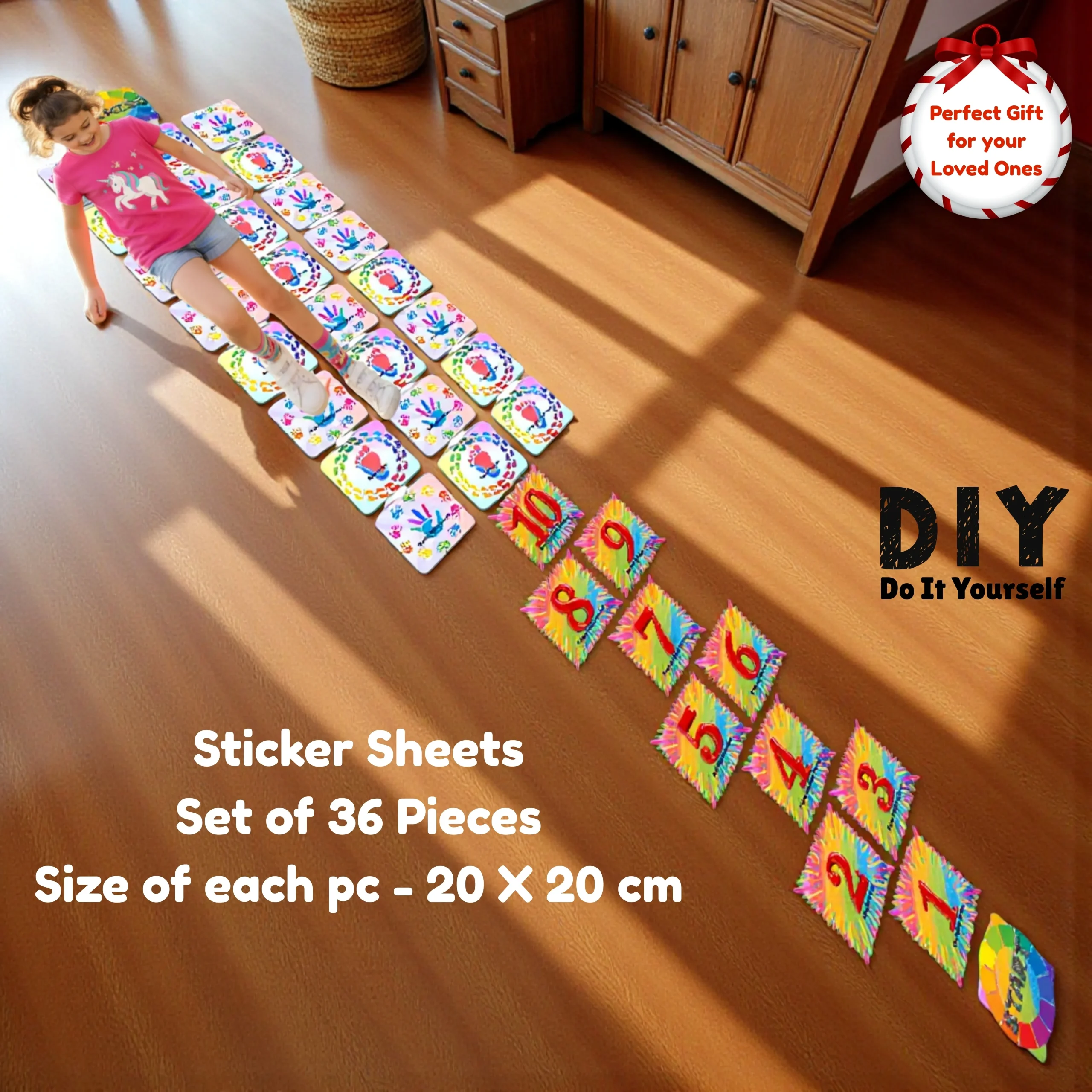 hopscotch floor game mat for kids fun and learning indoor outdoor activity