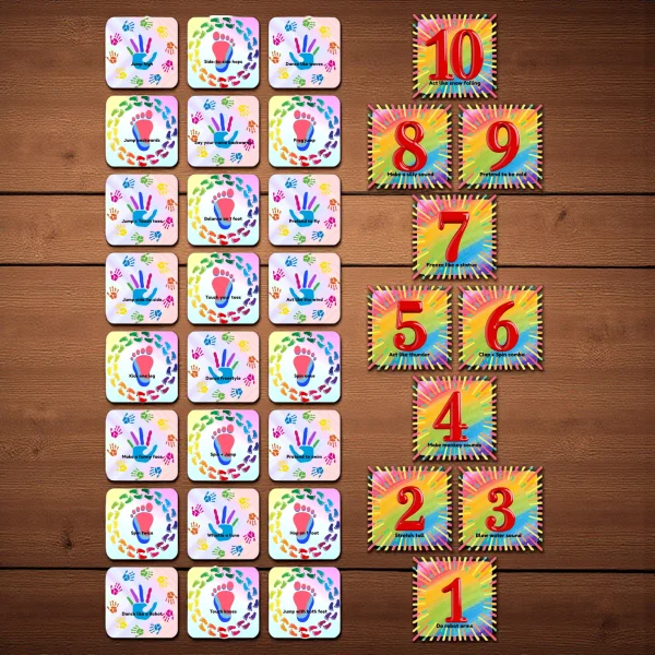 Peel & Stick Hopscotch Game – DIY Indoor Floor Game | Wishoz