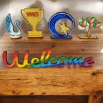 kids doing independent wood painting activity