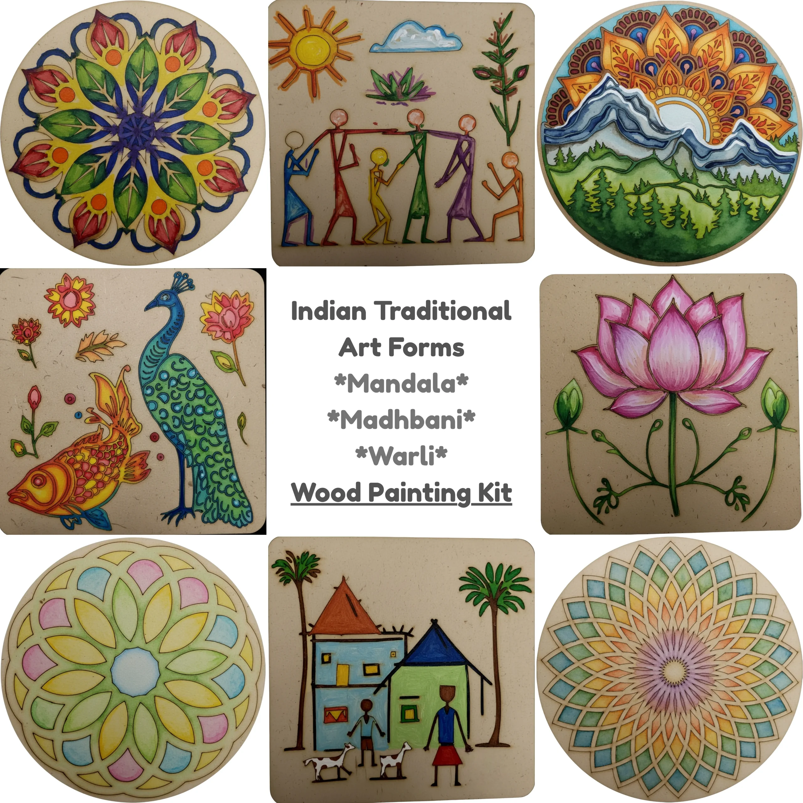 Indian art mandala painting kit for kids diy creative painting activity