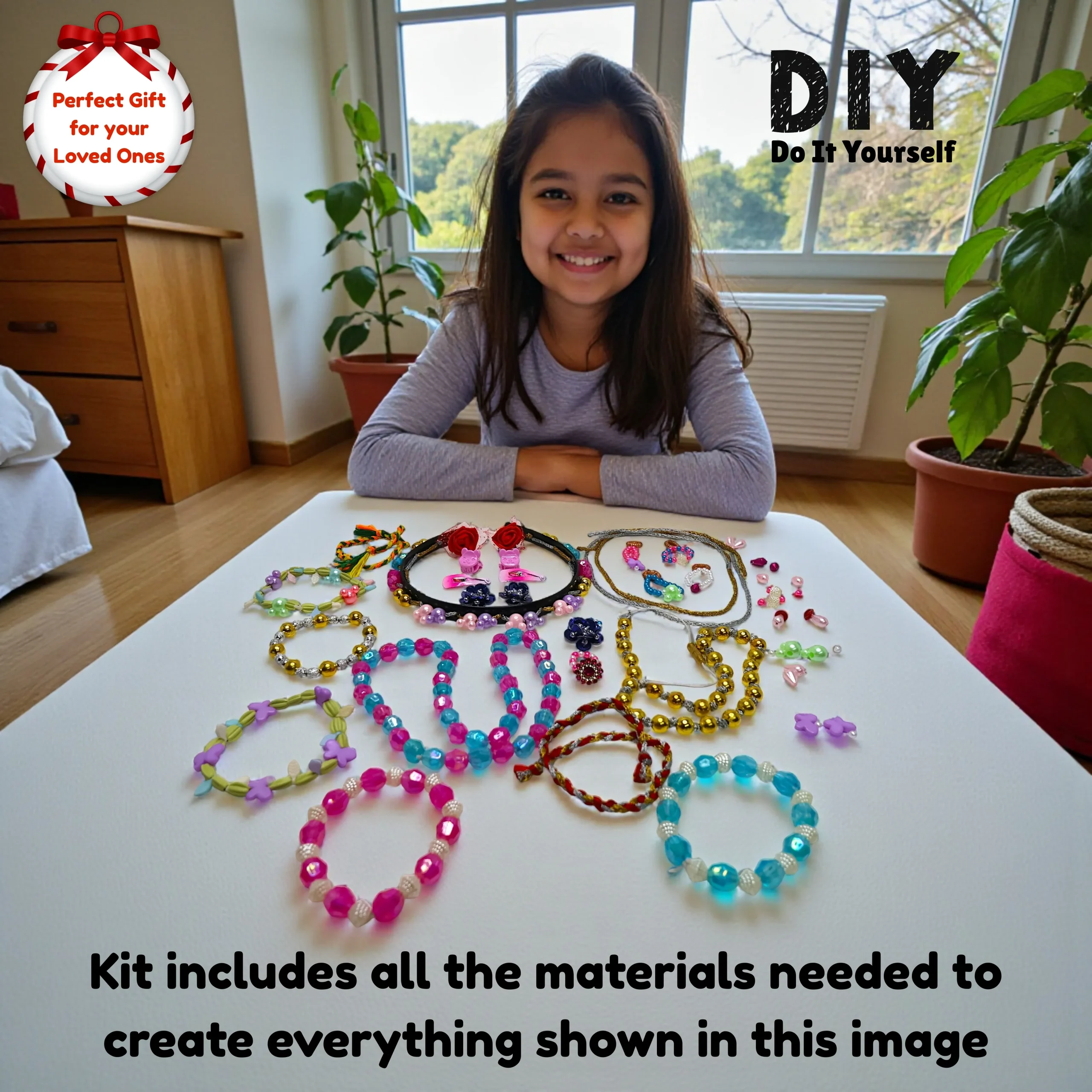 jewellery beads bracelet diy kit for kids creative jewellery making activity