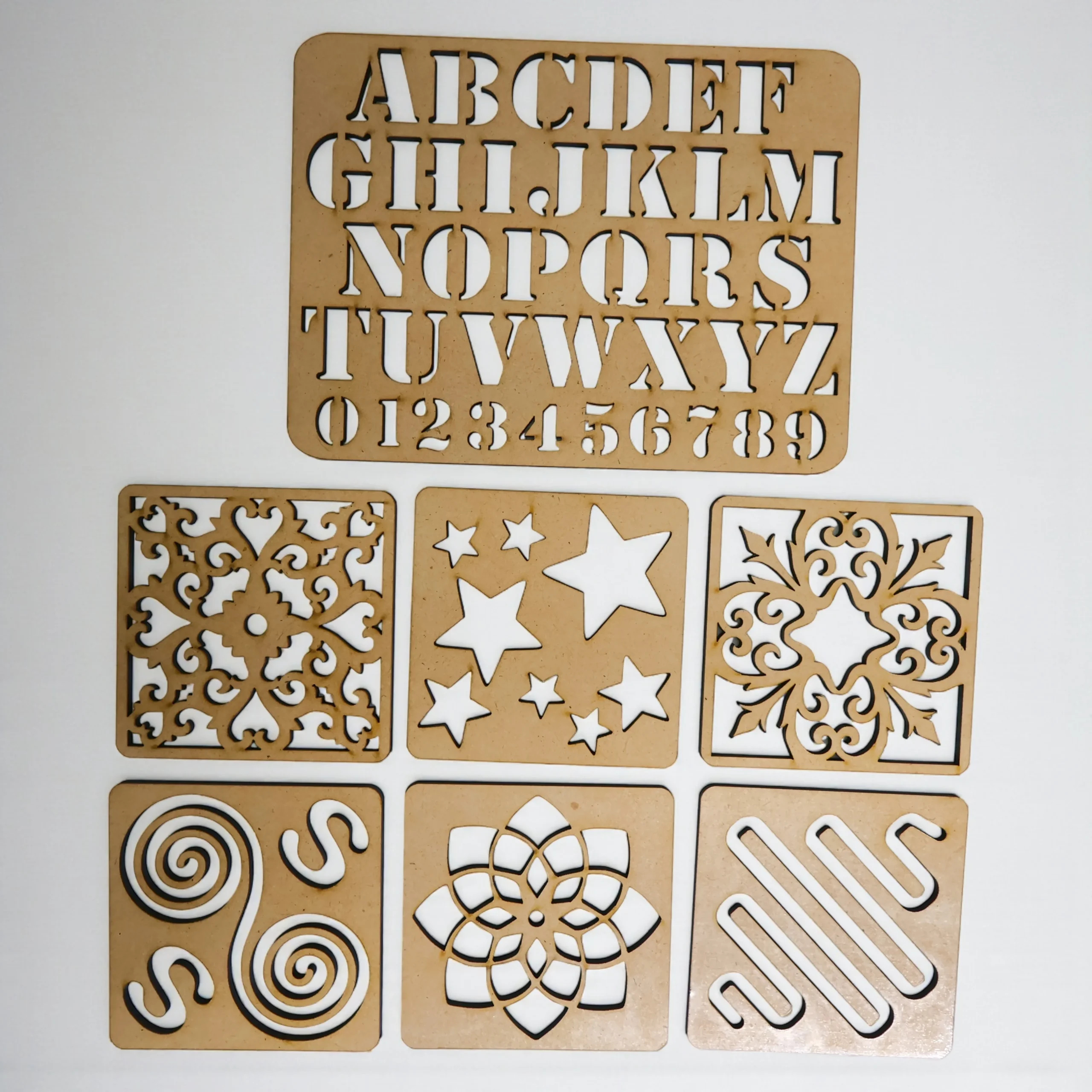 reusable rangoli and painting stencil set