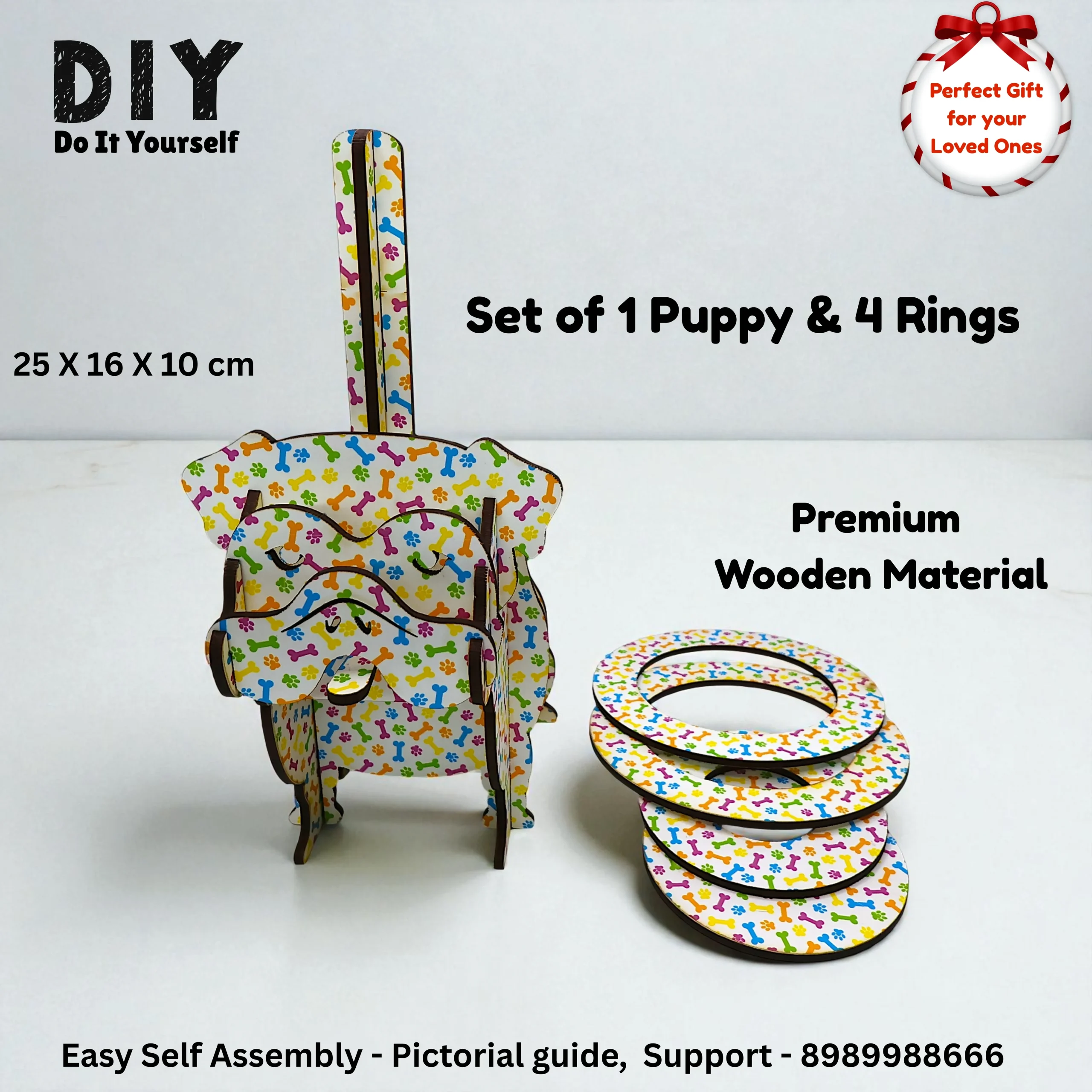 ring throw game for kids with colorful rings