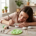 rock painting kit improving creativity and fine motor skills