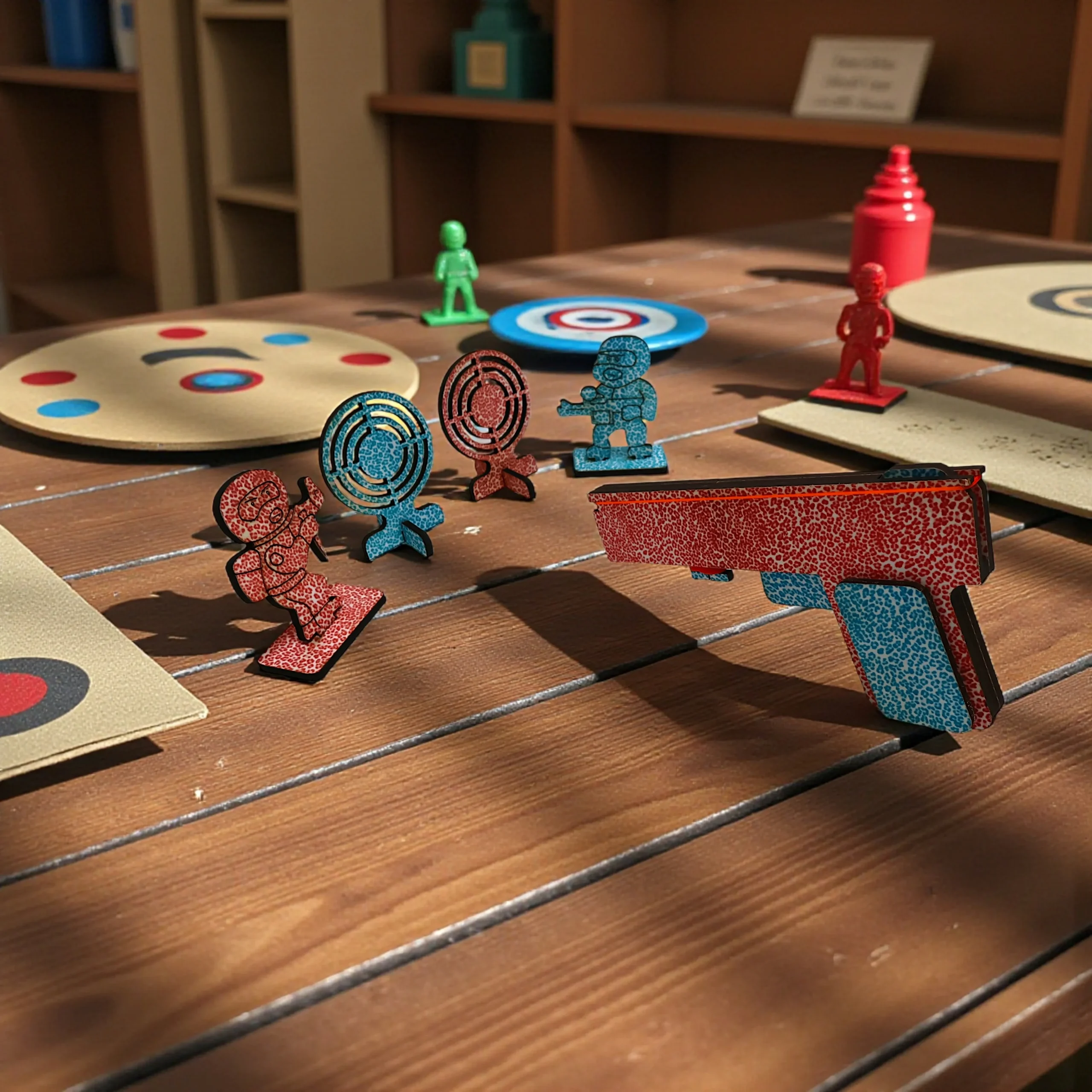 toy gun with extra rubber bands for extended play sessions