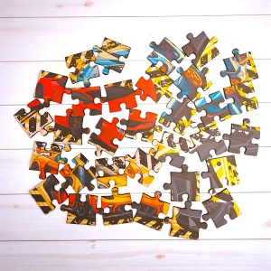 child safe car and bike jigsaw puzzle with smooth edges
