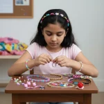 child safe jewellery beads diy kit with smooth edges and safe materials