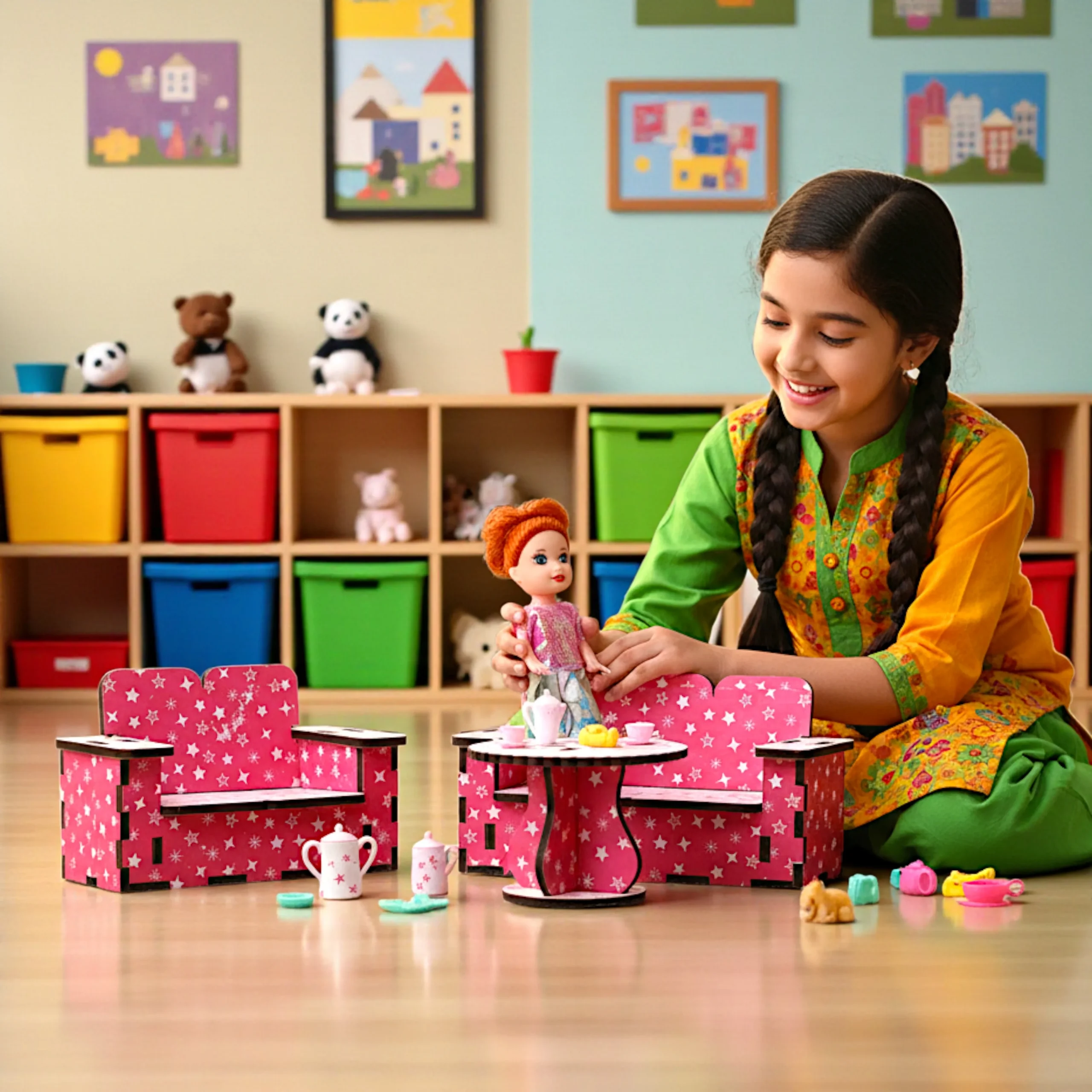 safe wooden dollhouse furniture puzzle