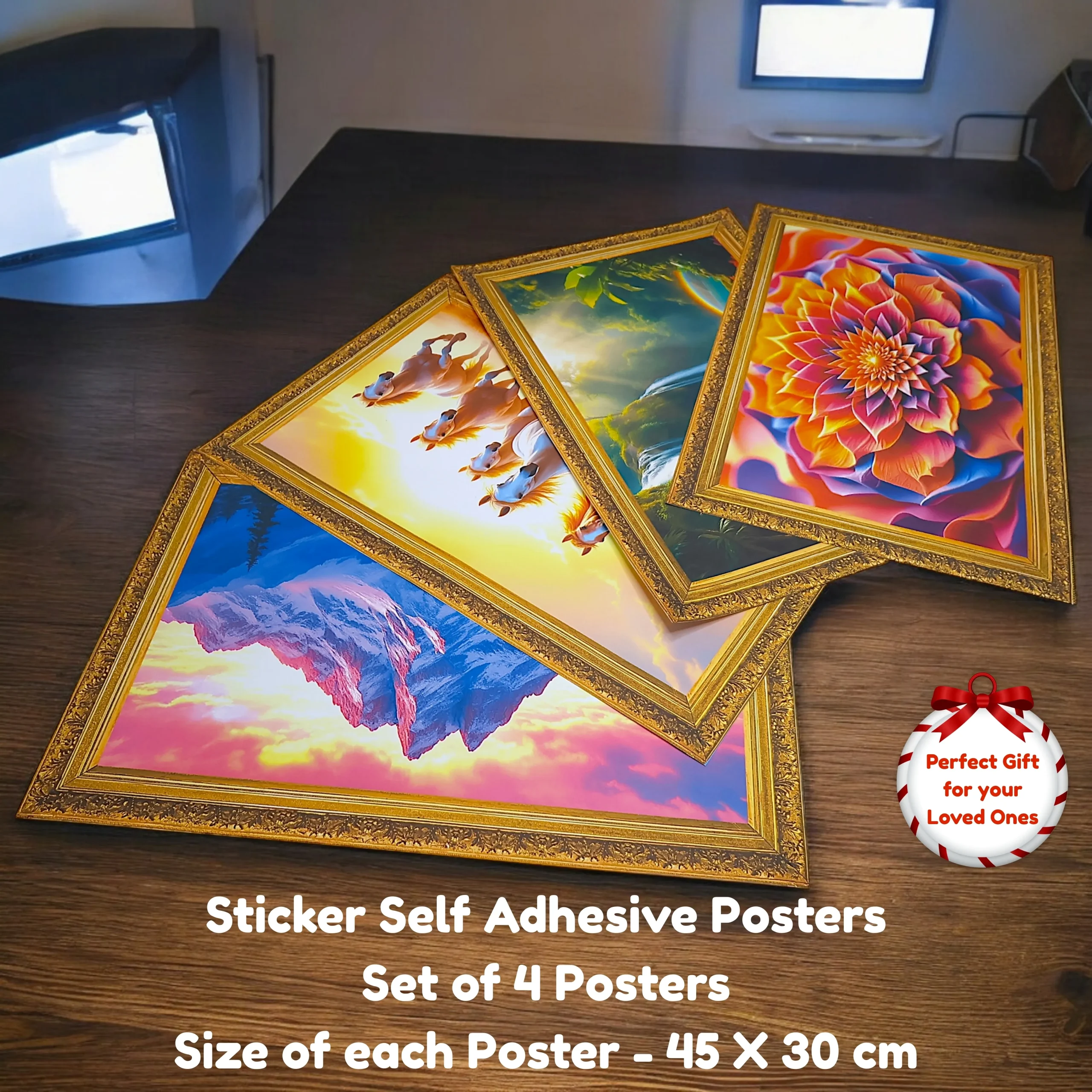 Seven Horses Symbol of Success Poster