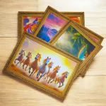 seven running horses vastu posters set