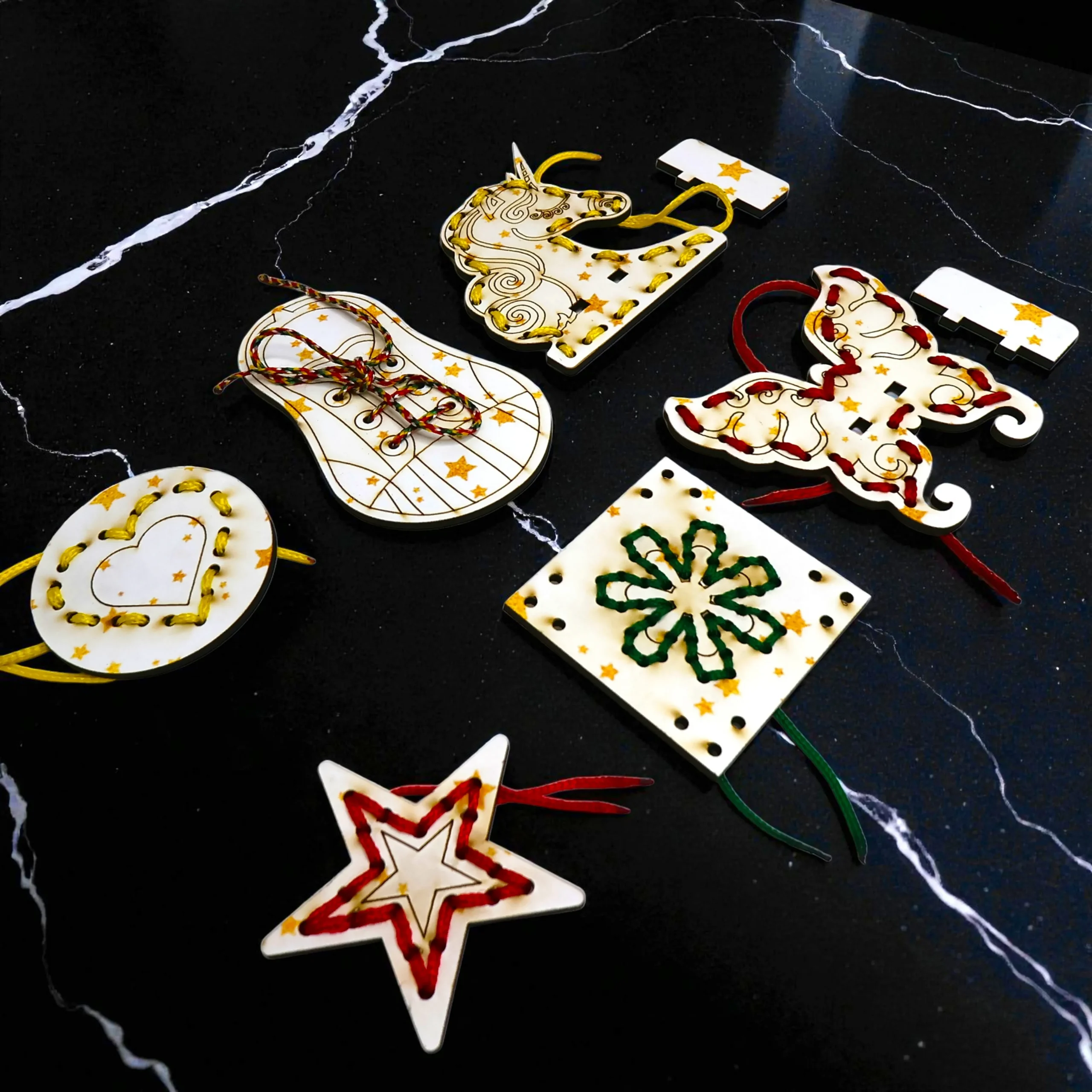 shapes lacing kit complete set for kids