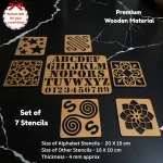 stencil set for painting and rangoli designs