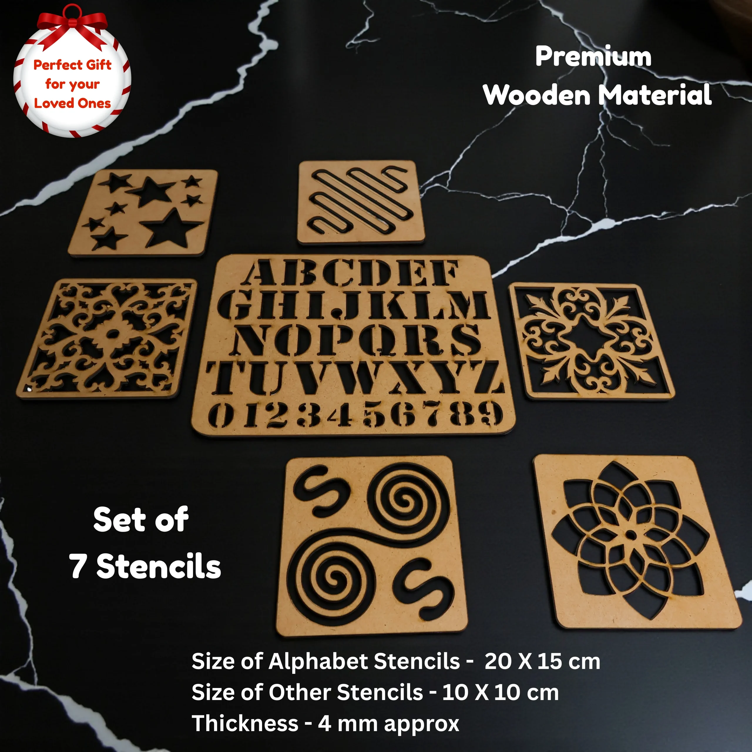 stencil set for painting and rangoli designs