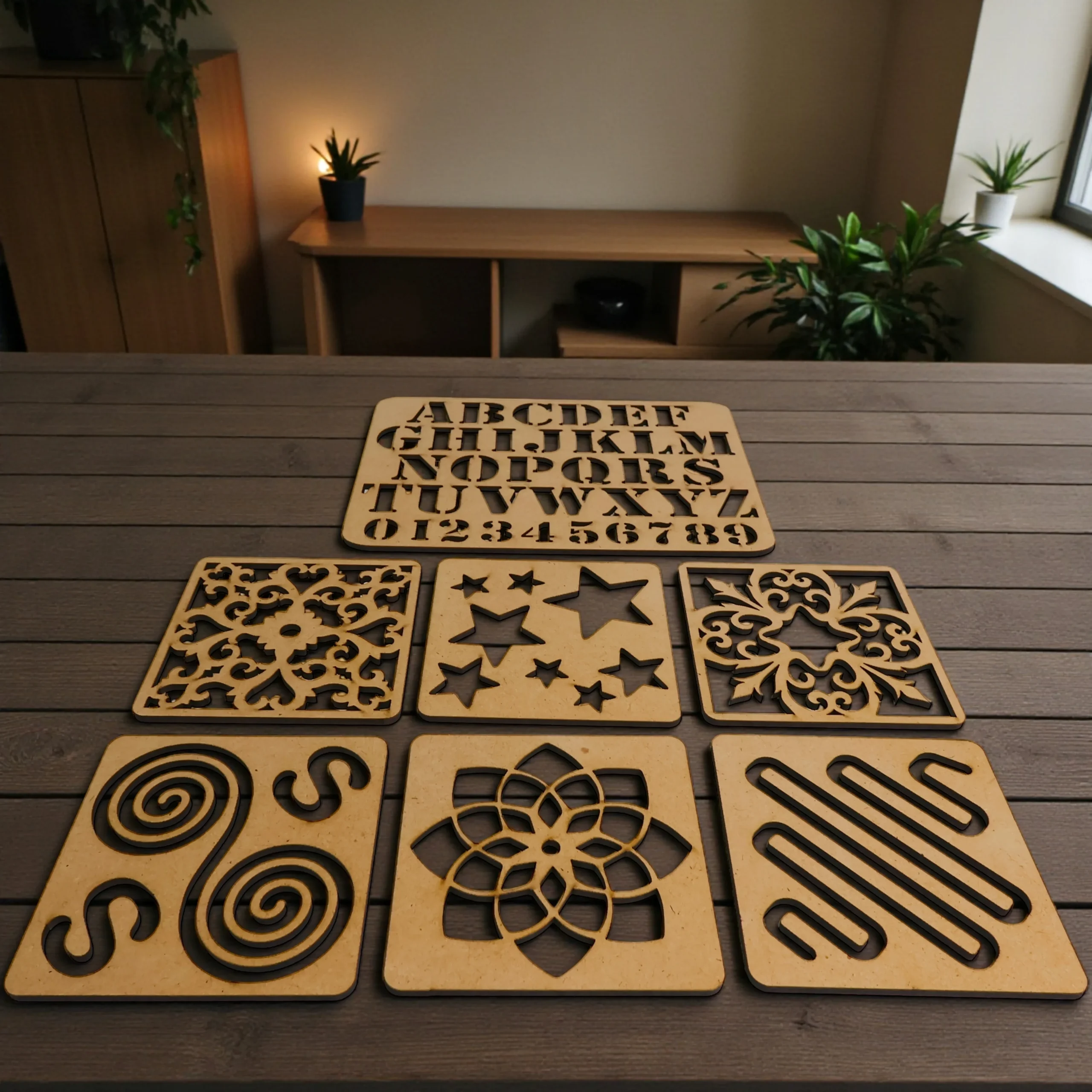 painting and rangoli stencil set gift for kids