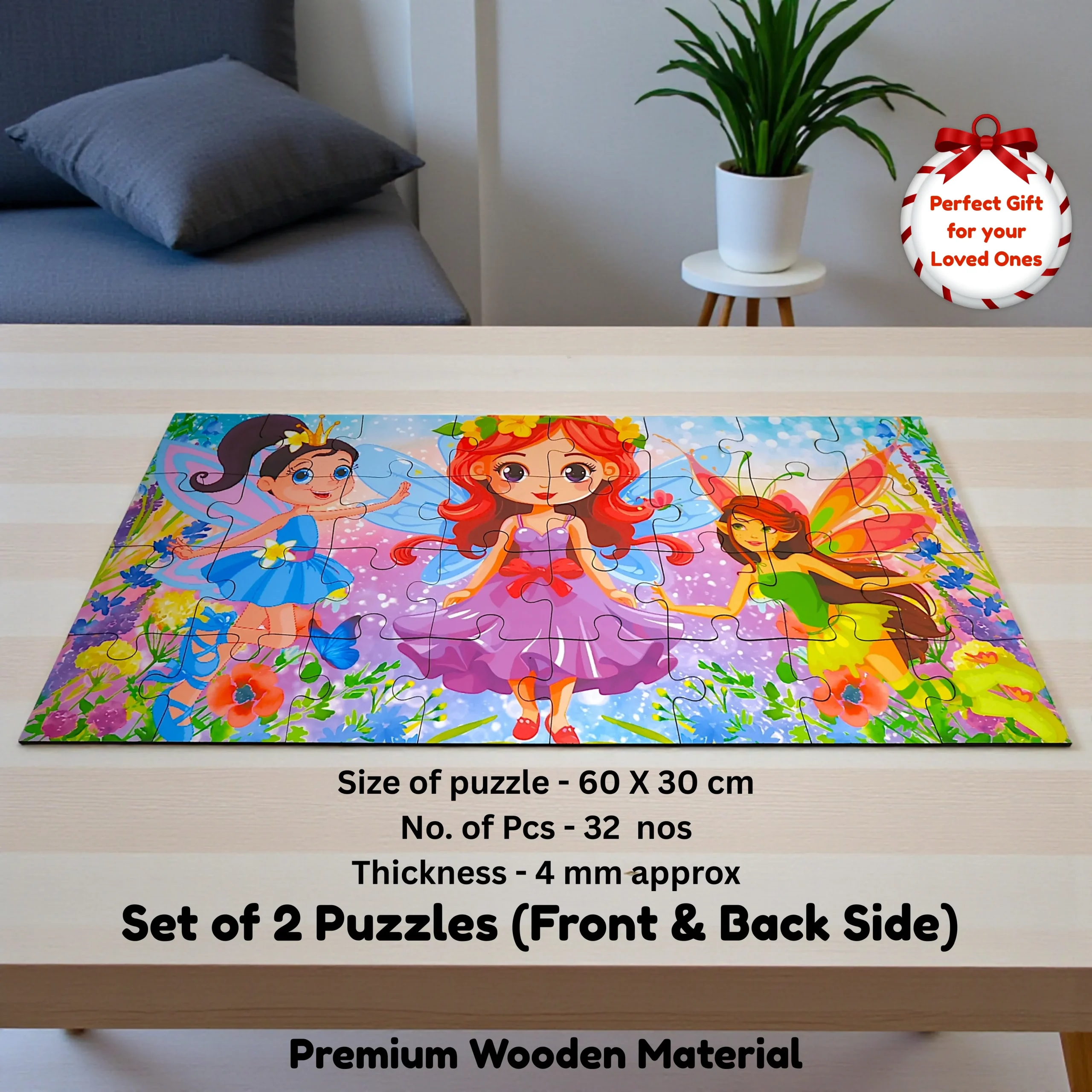 unicorn and fairy jigsaw puzzle for kids magical fantasy learning toy