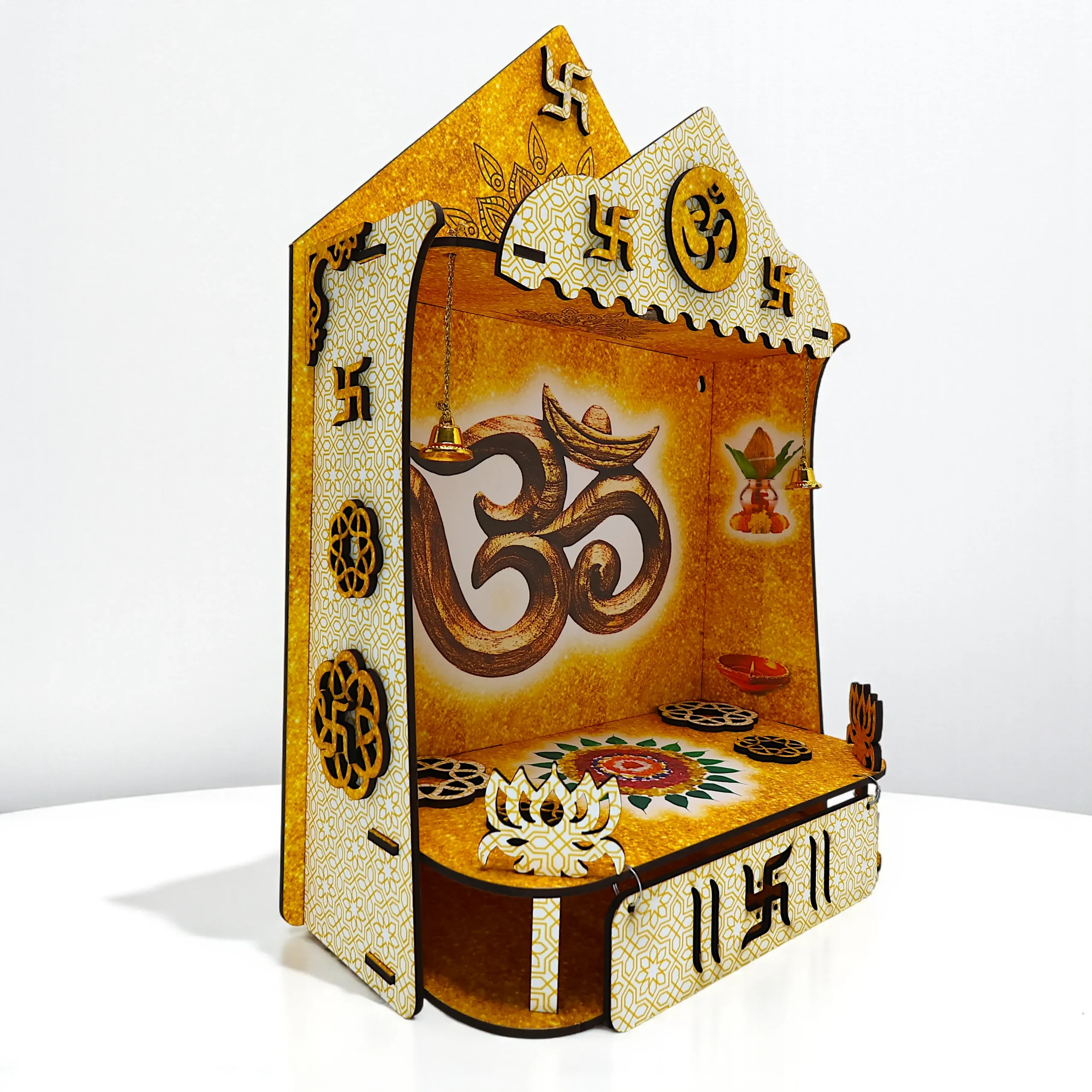 wooden mandir temple for home office and shop